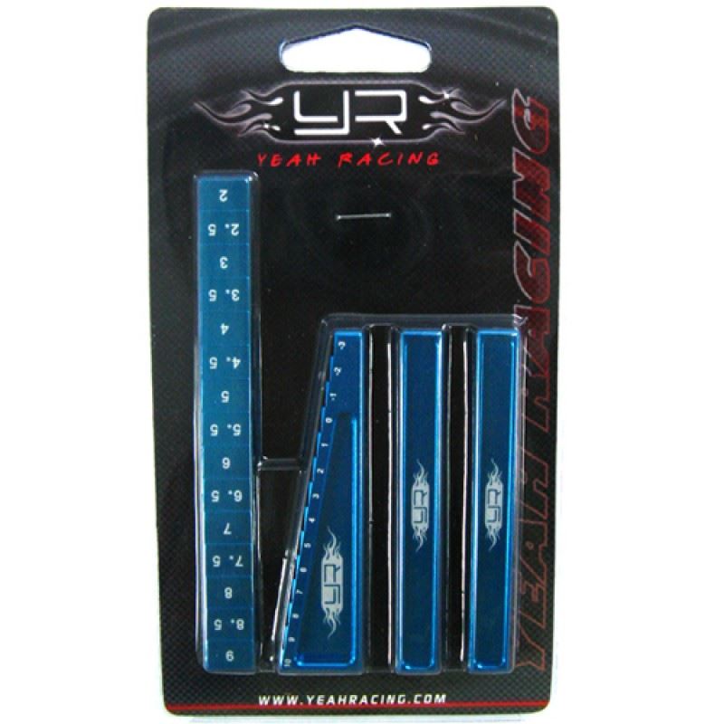 Yeah Racing Chassis Setting Kit (BU) for 1:10 & 1:8 On Road