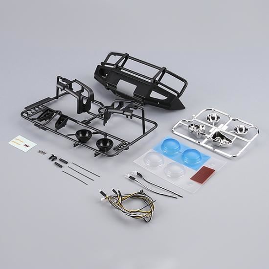 Killer Body 1/10 Alloy Bumper W/Leds Upgrade Setsmatt-Black -