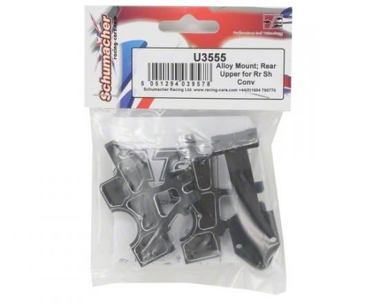 Schumacher Alloy Mount; Rr Upper for Rr Shock Conv - Cat SX pr