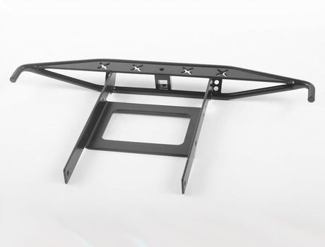 RC4WD ROUGH STUFF METAL REAR BUMPER W/EXHAUST TIPS FOR AXIAL SCX10 II 1969 CHEVROLET BLAZER (BLACK)