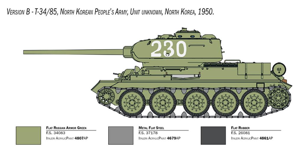 Italeri T-34/85 “Korean War”