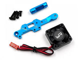 Yeah Racing Aluminum Brace w/YA-0180 Tornado Motor Fan For Tamiya MB-01 BT-01