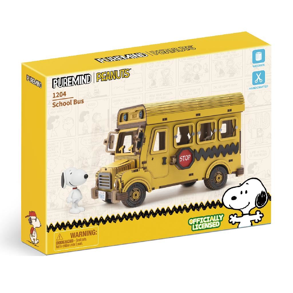 Puremind Peanuts™ Snoopy Yellow School Bus