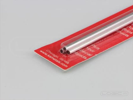 KS 12" Aluminium Tube 1/8" (Pk3) .014 Wall