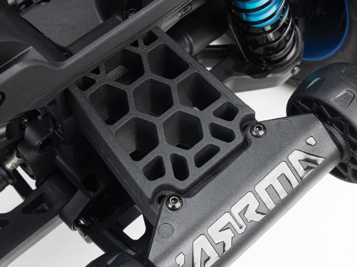 Arrma 1/8 Quake 4S Dsc 4X4 Rtr Monster Truck, White/Blue