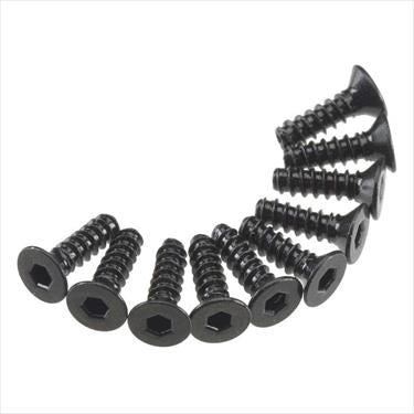 AXIAL Hex Socket Tap Flat Head M3x10mm Black (10)