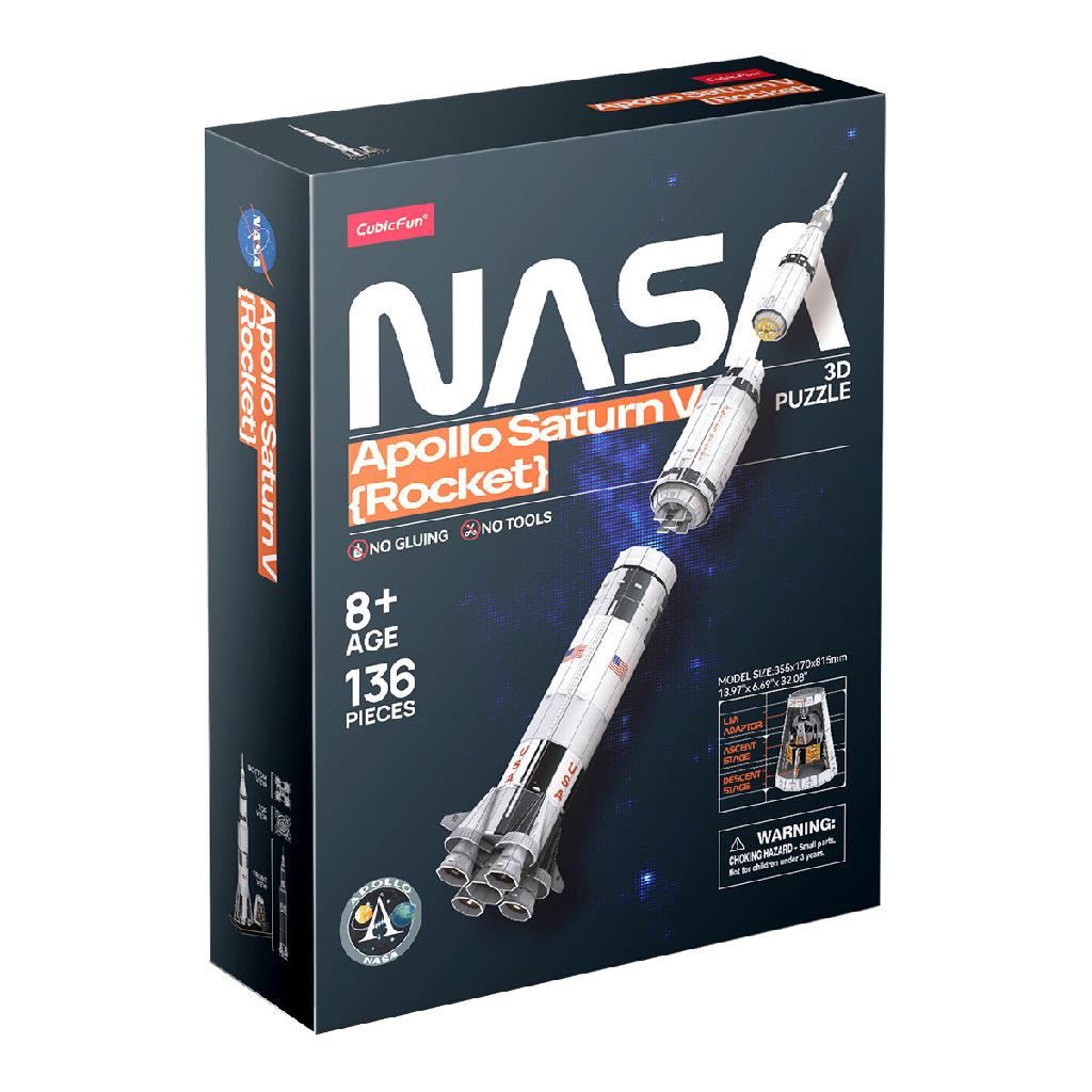 Cubicfun Nasa Apollo Saturn V Rocket (136 Pieces)