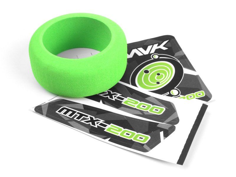 Transmitter Wheel Foam & Decals (Green)