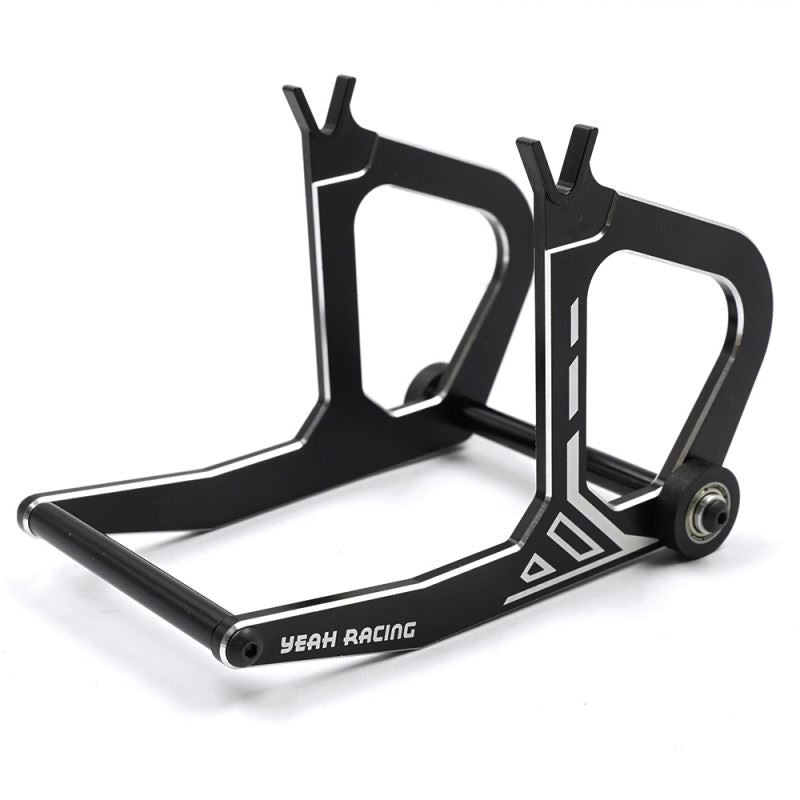 Yeah Racing Aluminum Stand Black For Kyosho 1/8 Motorcycle