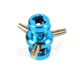 Yeah Racing Aluminum Solid Axle Blue For Tamiya M05 M06