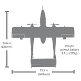 E Flite Micro Ov-10 Bronco 645Mm Bnf Basic With As3X And Safe Select