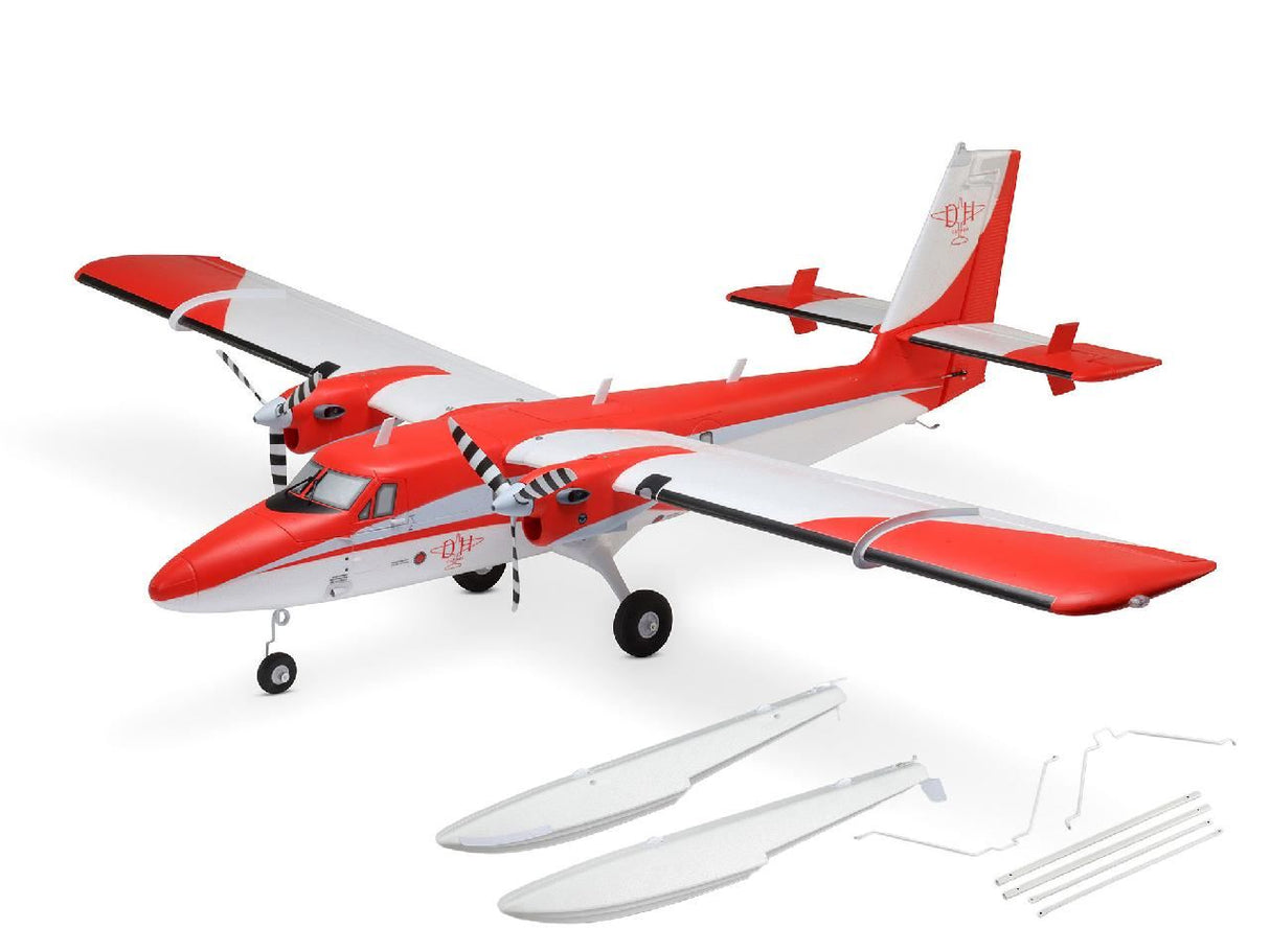 E Flite Dhc-6 Twin Otter 1.4M Pnp Combo With Floats