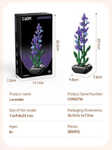 Cada Lavender Building Block Planter - 205 Pcs