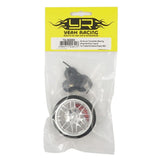 Yeah Racing Aluminum Transmitter Steering Wheel Set Silver Type A For Futaba KO Sanwa Flysky NB4