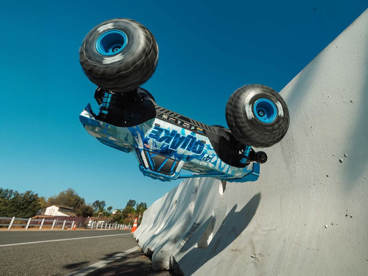 Arrma 1/8 Quake 4S Dsc 4X4 Rtr Monster Truck, White/Blue