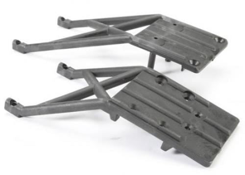 TRAXXAS Skidplates, front & rear (black)