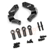 Yeah Racing Aluminum Rear Hub / Knuckle Arm Set For Tamiya WR02CB Black