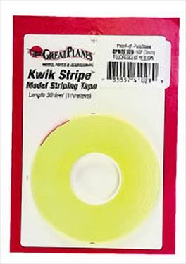 GPLANES Striping Tape Fluorescent Yellow 1/8" (3mm x 11m)