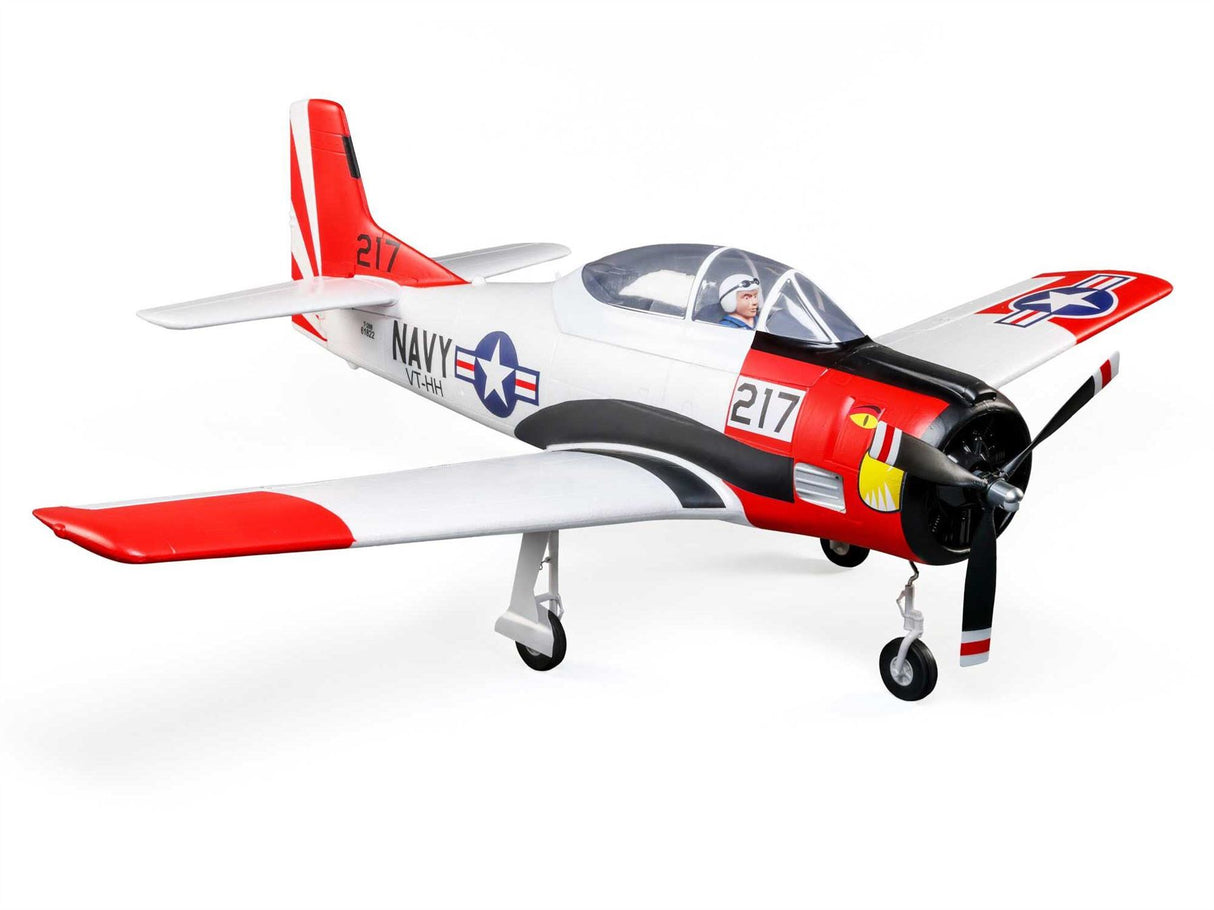 E Flite T-28 Trojan 1.2m BNF Basic with Smart