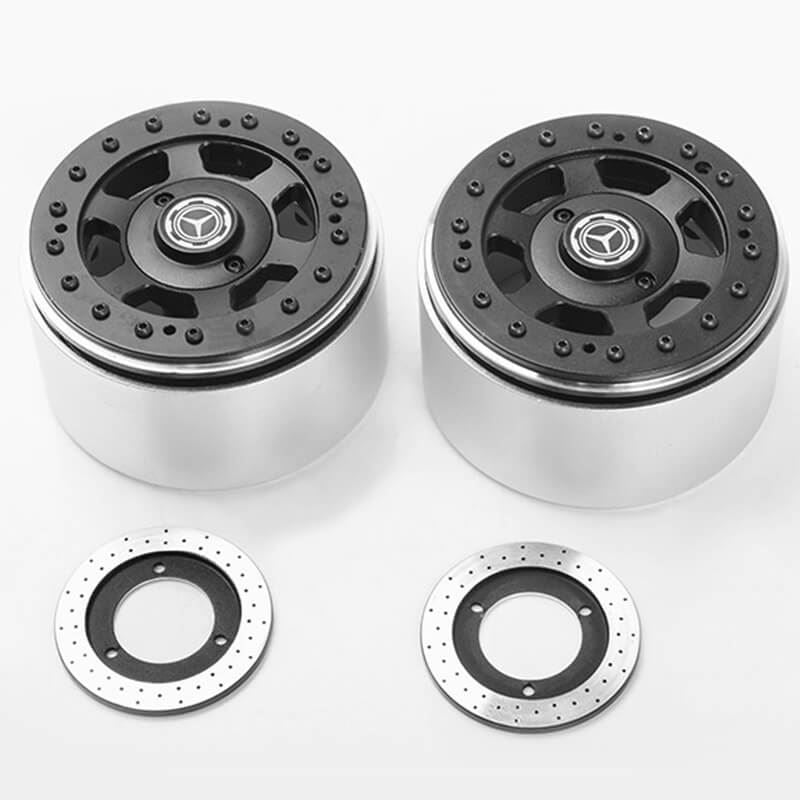 RC4WD TNK 2.2  BEADLOCK WHEELS W/ BRAKE DISCS (2X)