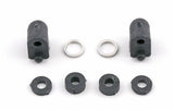 Team Associated Low Profile Servo Mounts And Spacers, Carbon