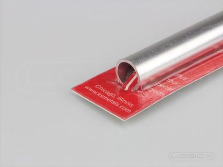 KS 12" Round 6061-T6 Aluminium Tube 1/2" (Pk1) .035 Wall