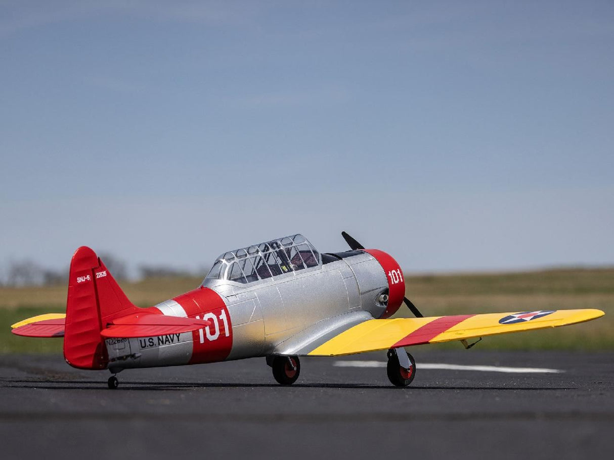 E Flite Snj-5/At-6 Texan 1.5M Bnf Basic With As3X+ And Safe Select