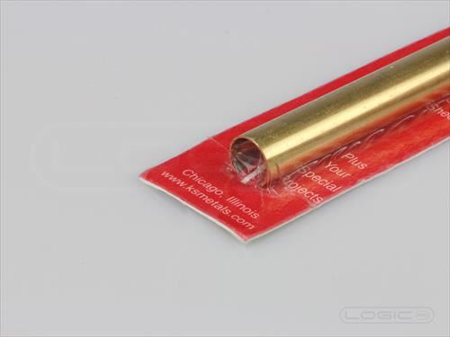 KS 12" Round Brass Tube 13/32" (Pk1) .014 Wall