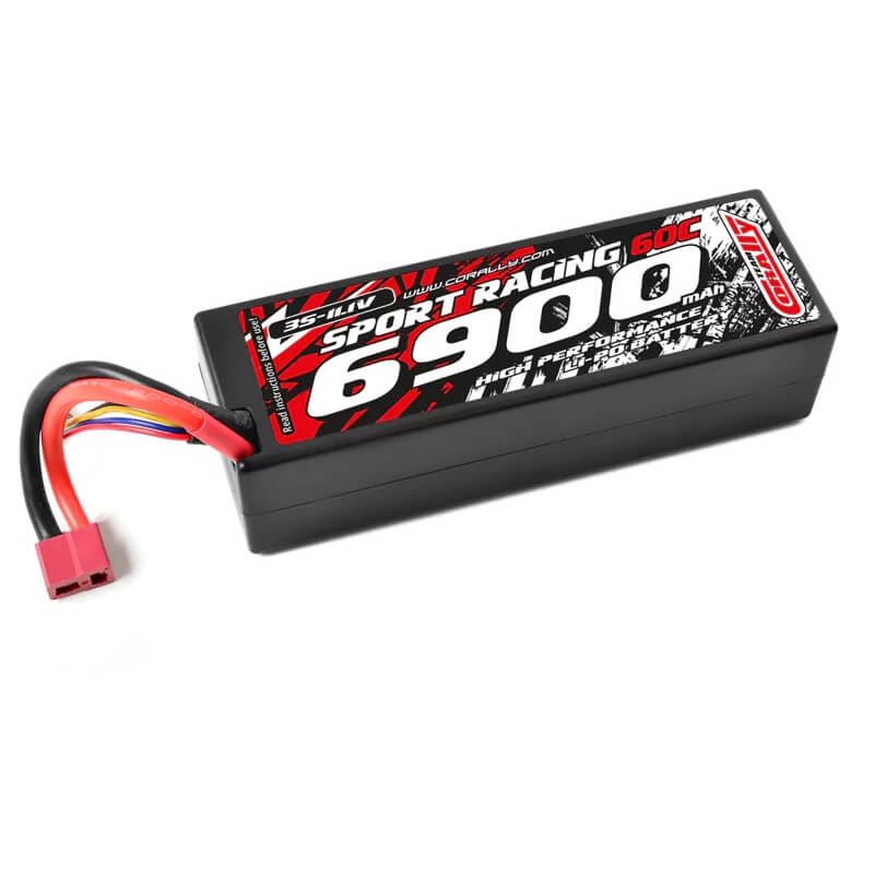 Corally Power Racing 60C Lipo Battery 6900Mah 11.1V Tplug 3S