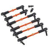 Yeah Racing 7075 Aluminum Tie Rod Set For HPI RS4 Sport3 Orange