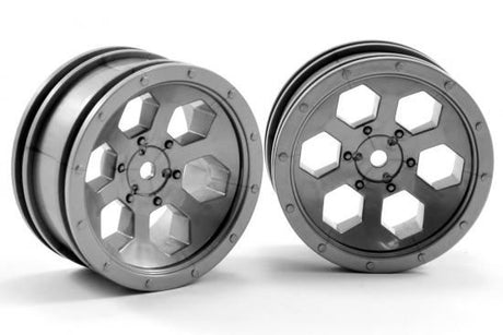 FTX OUTBACK 6HEX WHEEL (2) - GREY