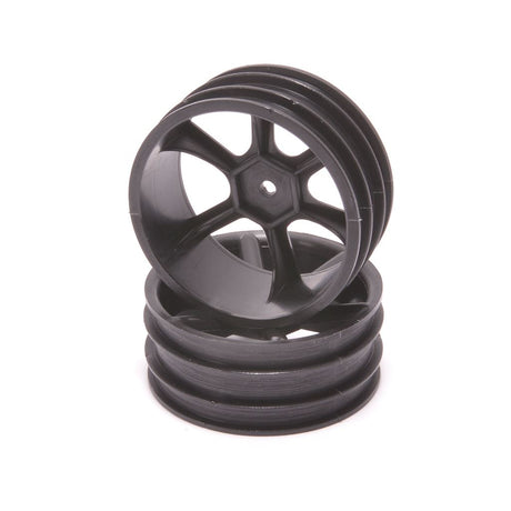 Jc 6 Spoke 2.2 4Wd Front Black Wheel Cat 2K Pr