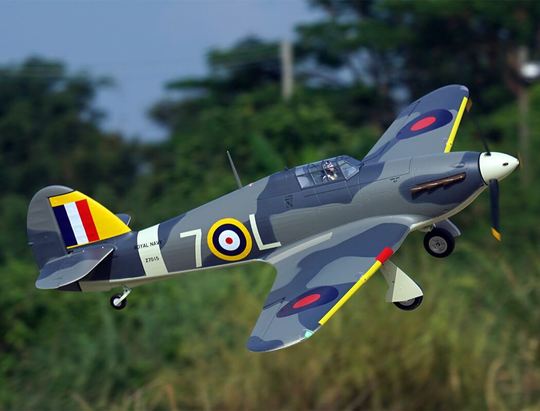 Xfly Hawker Sea Hurricane Mk1 Grey/Green 1200Mm Pnp