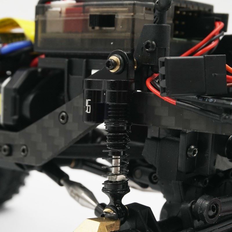 Yeah Racing Aluminum Shock Pair For Axial SCX24 Black