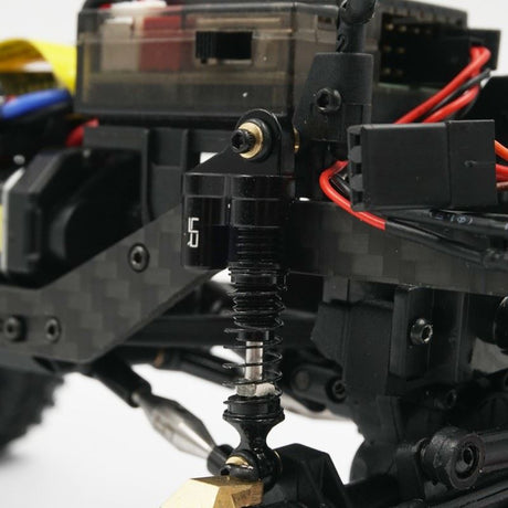 Yeah Racing Aluminum Shock Pair For Axial SCX24 Black