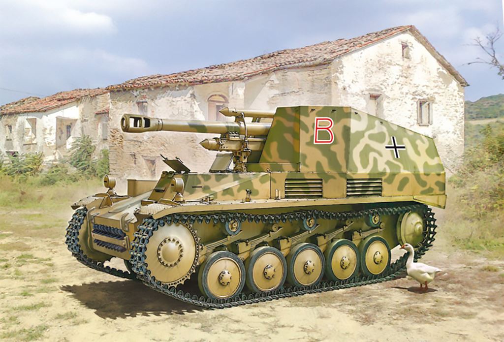 Italeri Sd.Kfz.124  Wespe 10.5 cm. Leichte Feldhaubitze