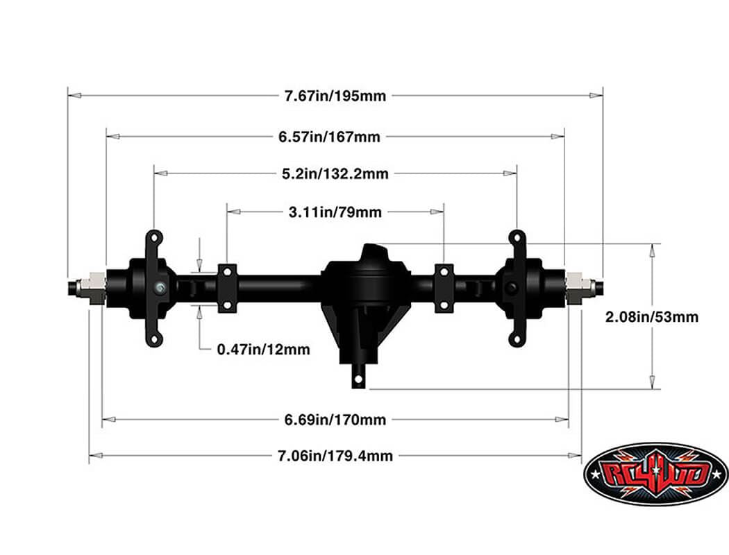 RC4WD YOTA II ULTIMATE SCALE CAST AXLE (FRONT)