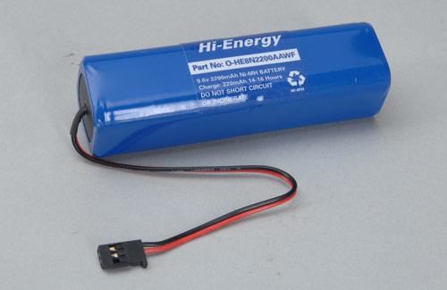 Hi-Energy 9.6V 2200mAh Ni-MH Tx Pk Square x Pk Flat Approx. Size 100mm*30mm*30mm 230g
