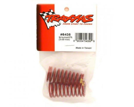 TRAXXAS Spring, shock (red) (GTR) (2.6 rate yellow) (1 pair)