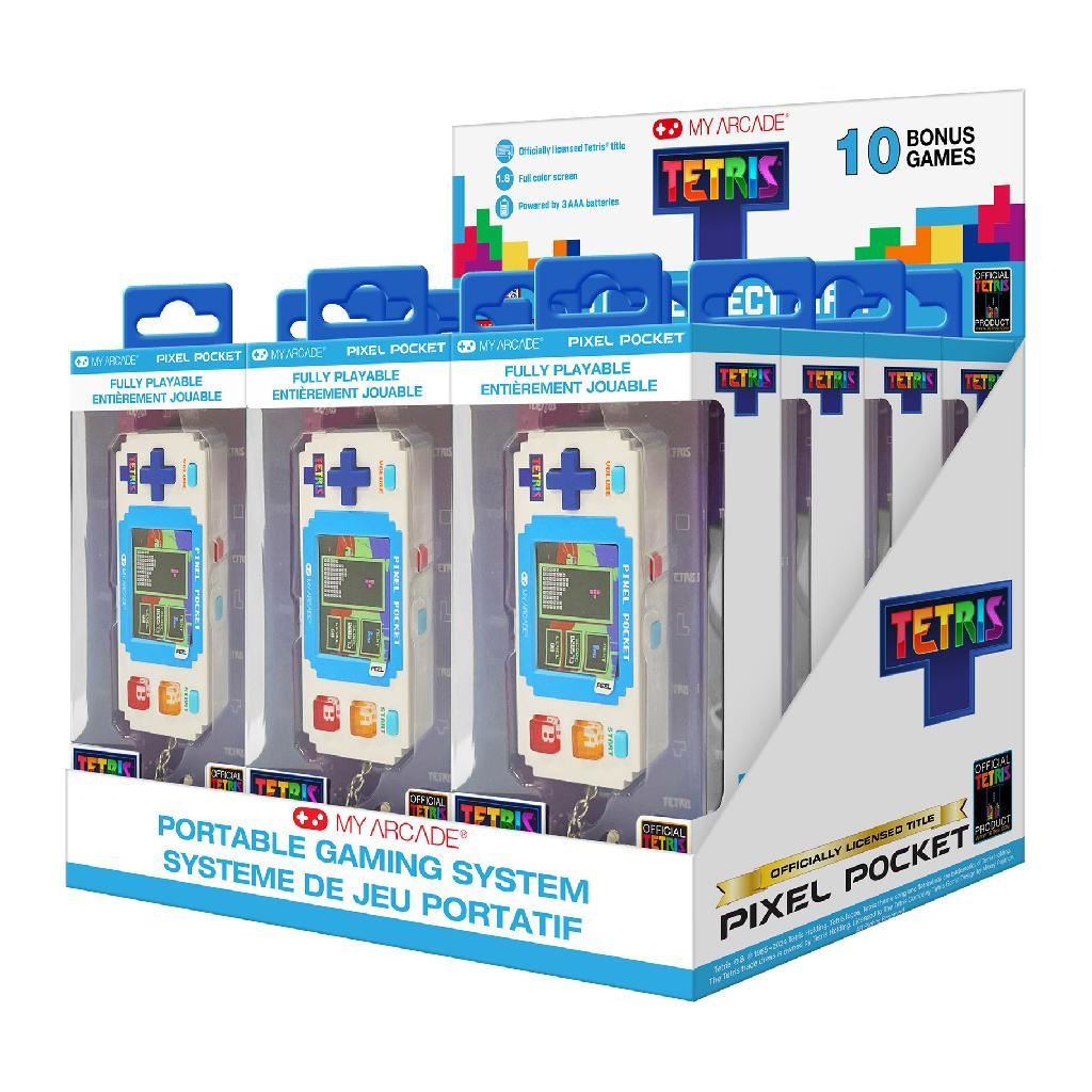 My Arcade (Parent) Tetris Pixel Pocket Portable Gaming System - Retail Display Tray (Includes 12 Pcs Of Dgunl7083)