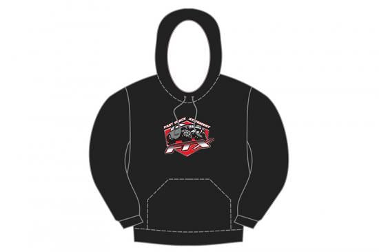 FTX Badge Logo Brand Pullover Hoodie Black - Xx Large