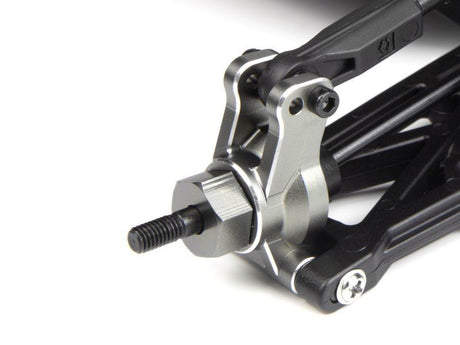 Aluminium Rear Hub Set (Grey/2Pcs)