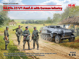Icm Sd.Kfz.251/1 Ausf.A With 4 German Infantry Figures