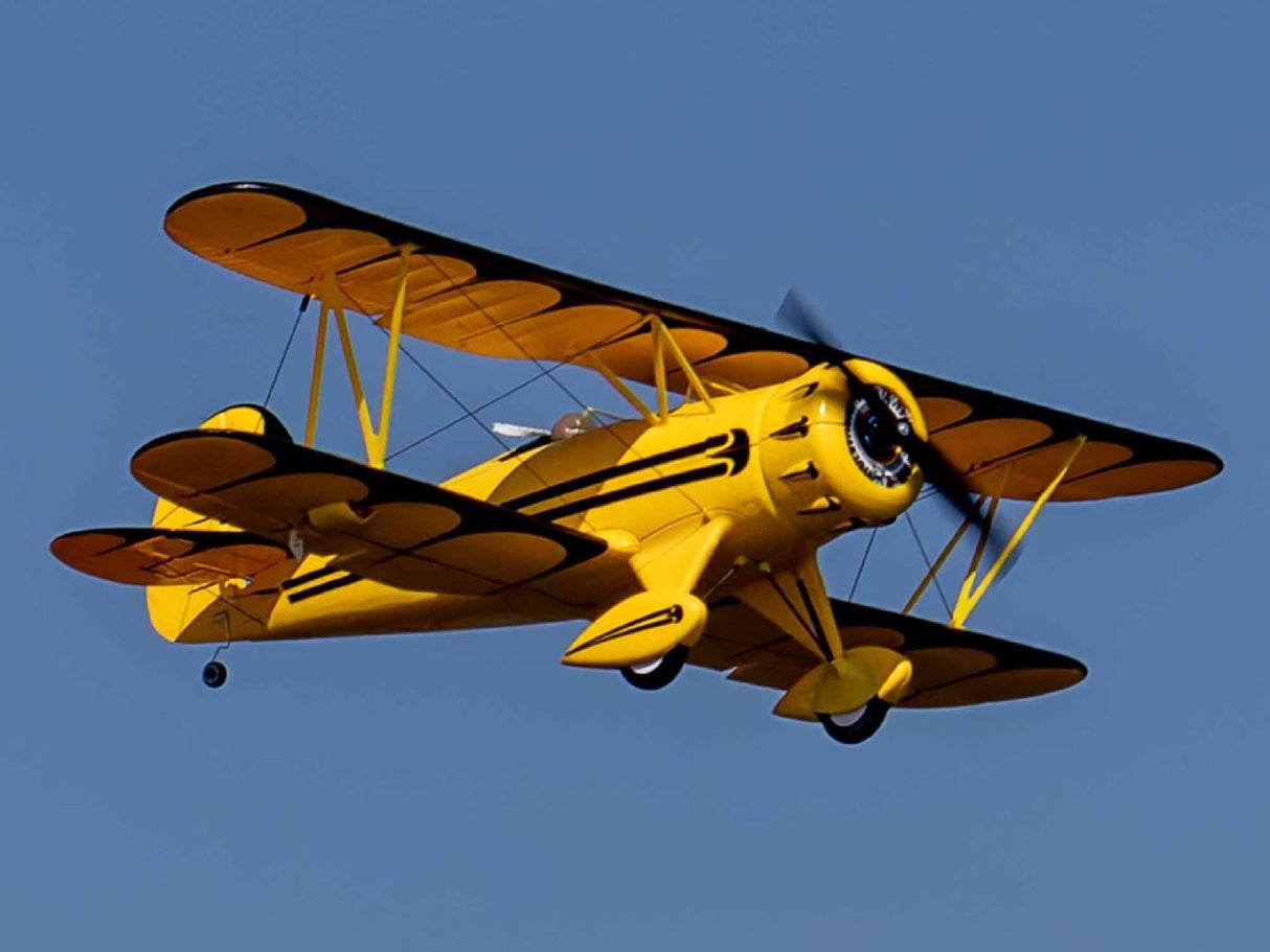 E Flite UMX WACO BNF Basic with AS3X and SAFE Select, Yellow