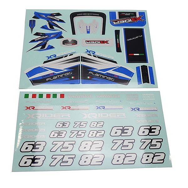 X-Rider Flamingo Sticker Blue