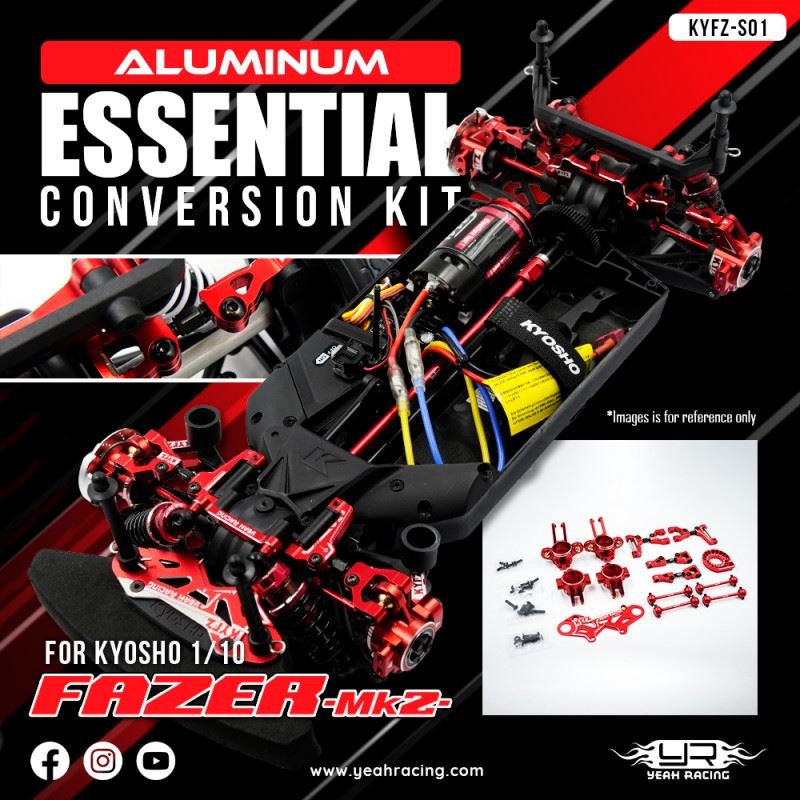 Yeah Racing Aluminum Essential Conversion Kit For Kyosho 1/10 Fazer Mk2 Touring