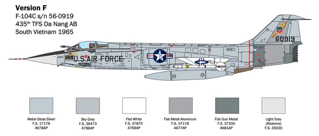Italeri F-104 A/C Starfighter