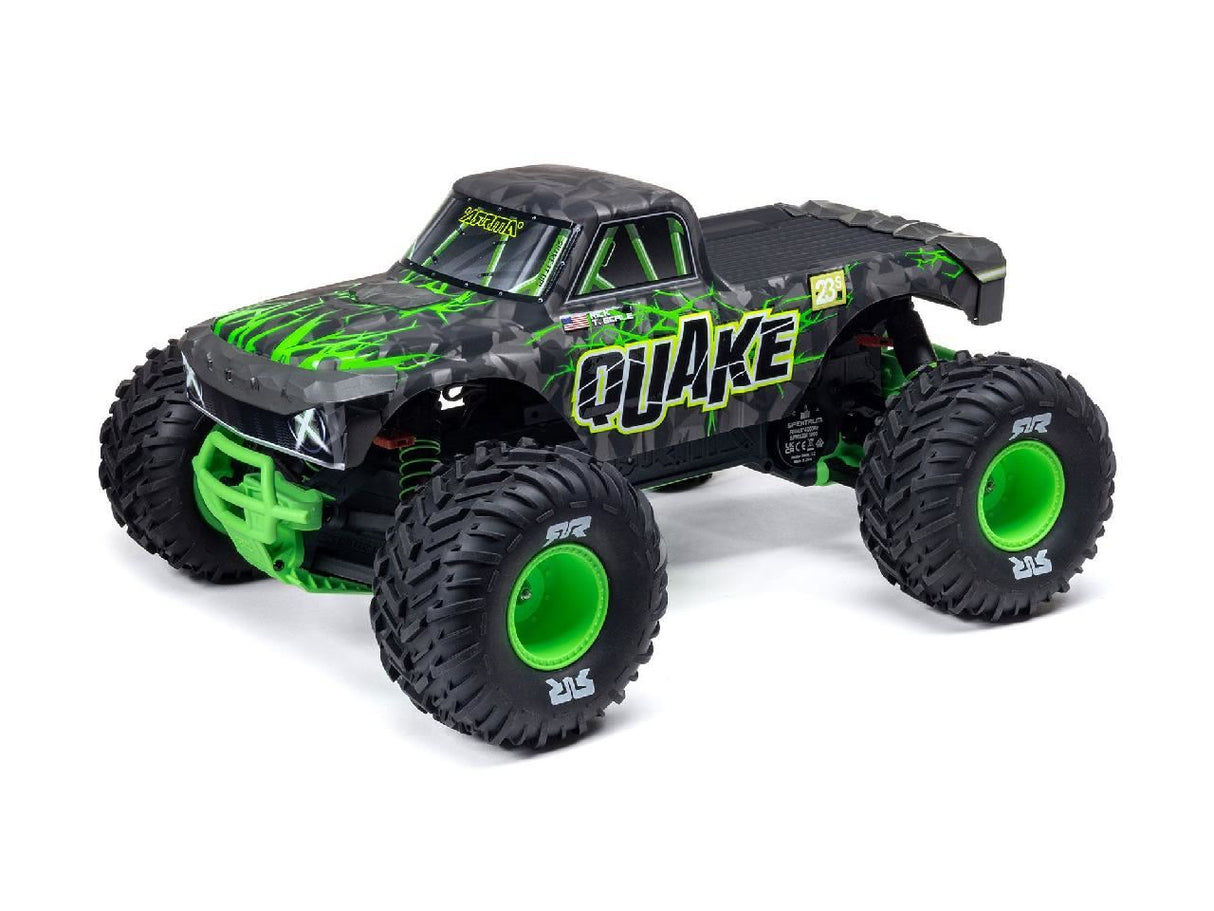 Arrma 1/10 Quake 223S Dsc 2Wd Rtr Brushless Monster Truck, Green