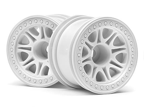 HPI Split 8 Truck Wheel (White/2Pcs)