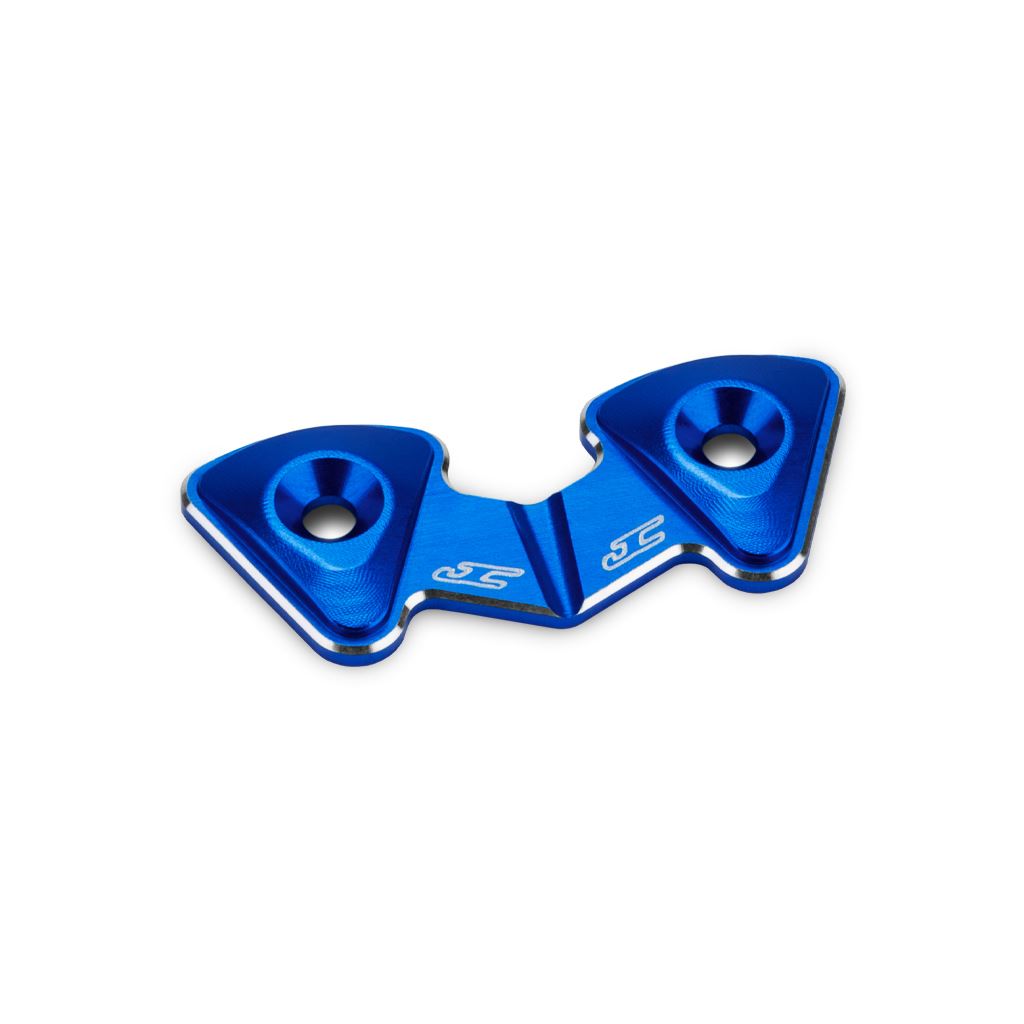 Rc10B7 Aluminium 1 Piece Rear Wing Button - Blue